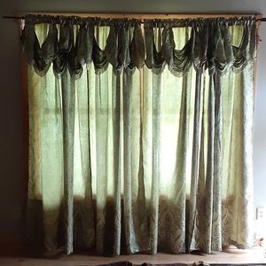 4 , curtain panels  54W x 84L each